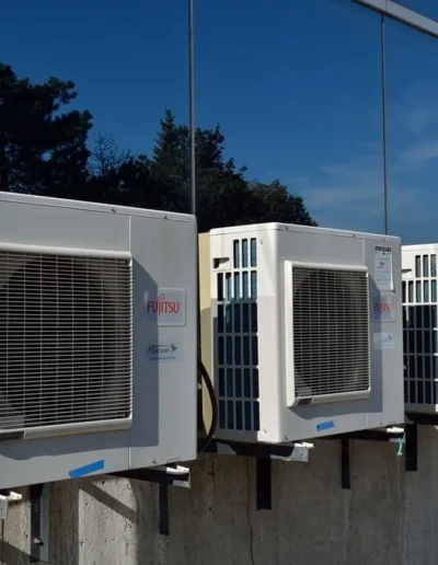 Commercial HVAC installation